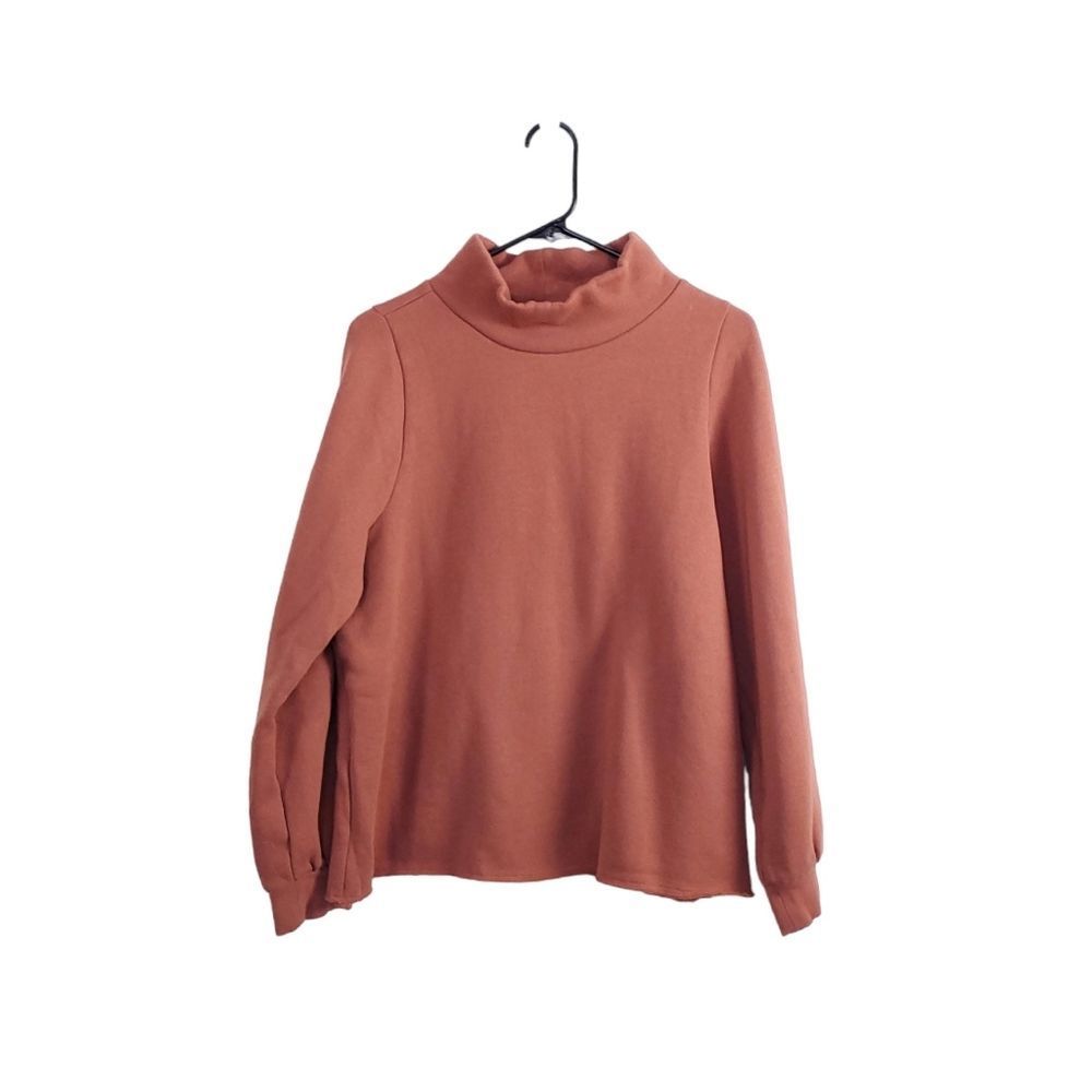 Madewell Rust Betterterry Relaxed Turtleneck Boxy… - image 3